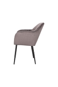 Krzesło Emilia Velvet dark grey/black - ACTONA