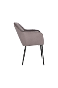 Krzesło Emilia Velvet dark grey/black - ACTONA
