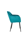 Krzesło Emilia Velvet bottle green/black - ACTONA