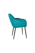 Krzesło Emilia Velvet bottle green/black - ACTONA