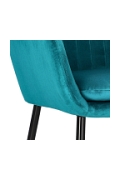 Krzesło Emilia Velvet bottle green/black - ACTONA