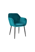 Krzesło Emilia Velvet bottle green/black - ACTONA