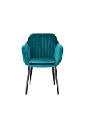 Krzesło Emilia Velvet bottle green/black - ACTONA