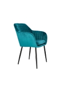 Krzesło Emilia Velvet bottle green/black - ACTONA