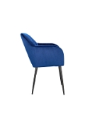 Krzesło Emilia Velvet deep blue/black - ACTONA
