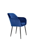 Krzesło Emilia Velvet deep blue/black - ACTONA