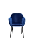 Krzesło Emilia Velvet deep blue/black - ACTONA