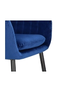 Krzesło Emilia Velvet deep blue/black - ACTONA