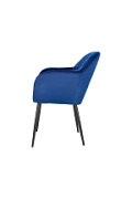 Krzesło Emilia Velvet deep blue/black - ACTONA