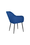 Krzesło Emilia Velvet deep blue/black - ACTONA