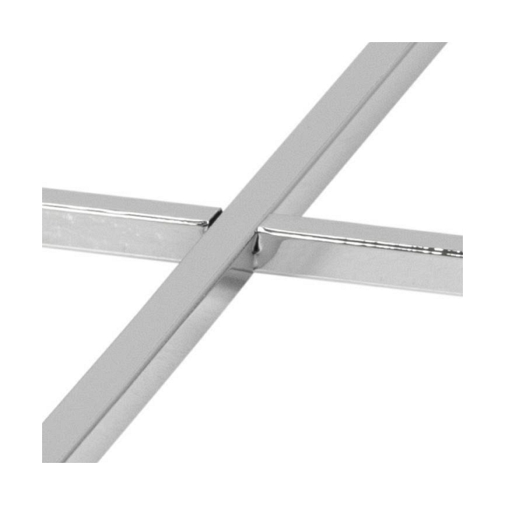 Stolik okrągły Cross szkło/chromowany - ACTONA