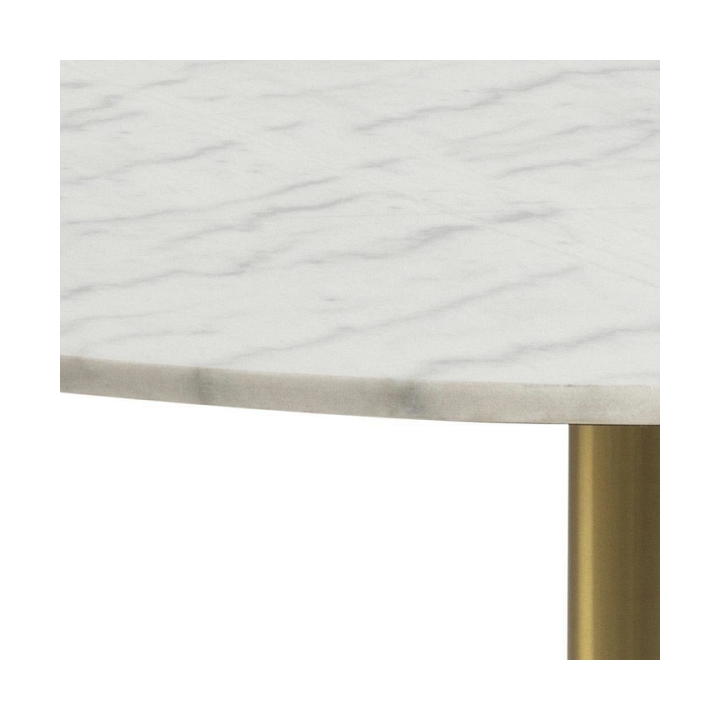 Stół okrągły Corby marmur/złoty 105cm - ACTONA