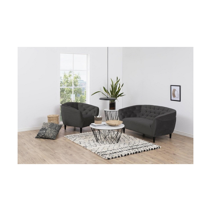 Fotel Ria VIC Dark grey - ACTONA