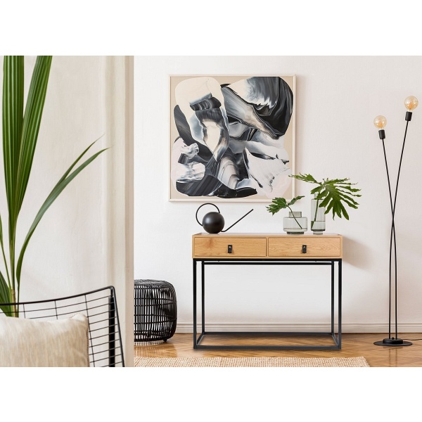 Konsola Abbott dąb/czarna ( Rozmiar: uniwersalny )