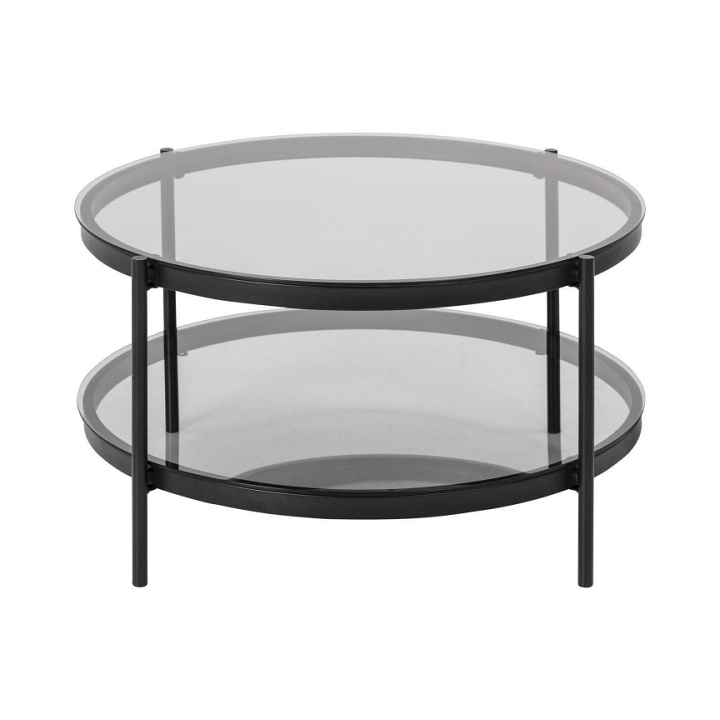 Stolik Bayonne Glass/black - ACTONA