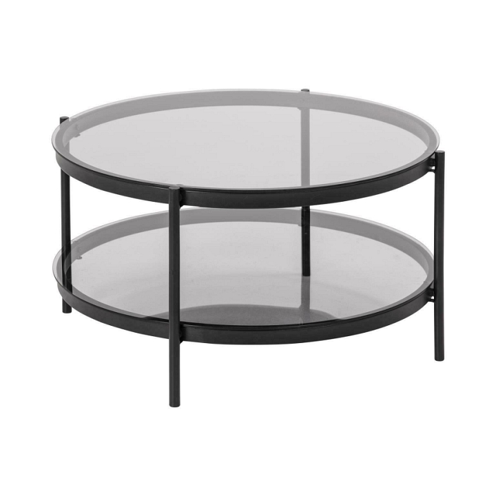 Stolik Bayonne Glass/black - ACTONA