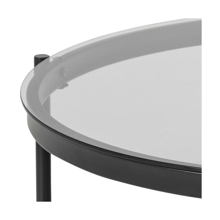 Stolik Bayonne Glass/black - ACTONA