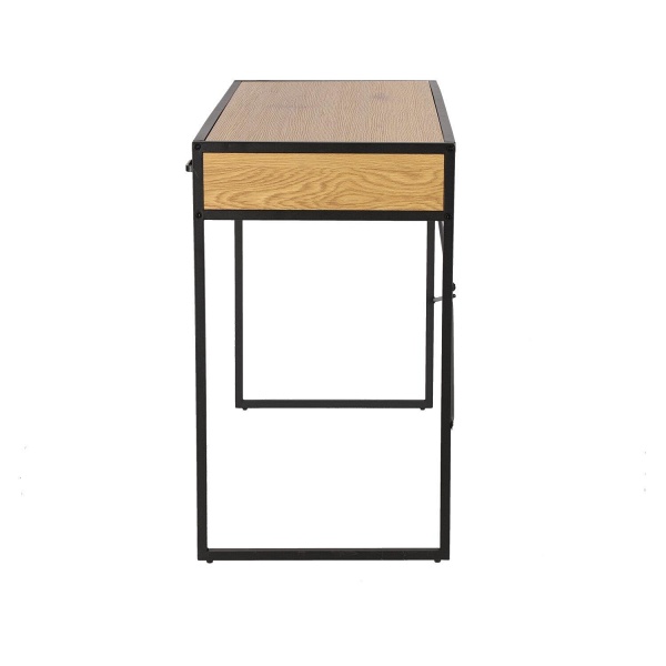 Biurko Seaford Dąb z szufladą naturalny/czarny ( Rozmiar: uniwersalny )