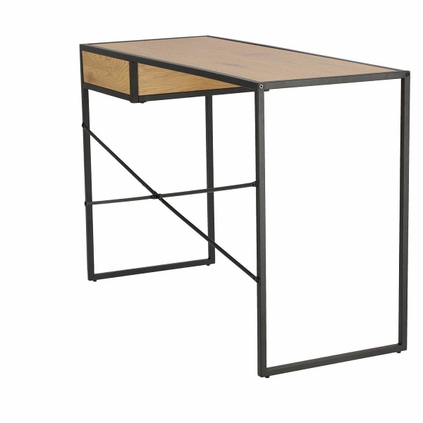 Biurko Seaford Dąb z szufladą naturalny/czarny ( Rozmiar: uniwersalny )