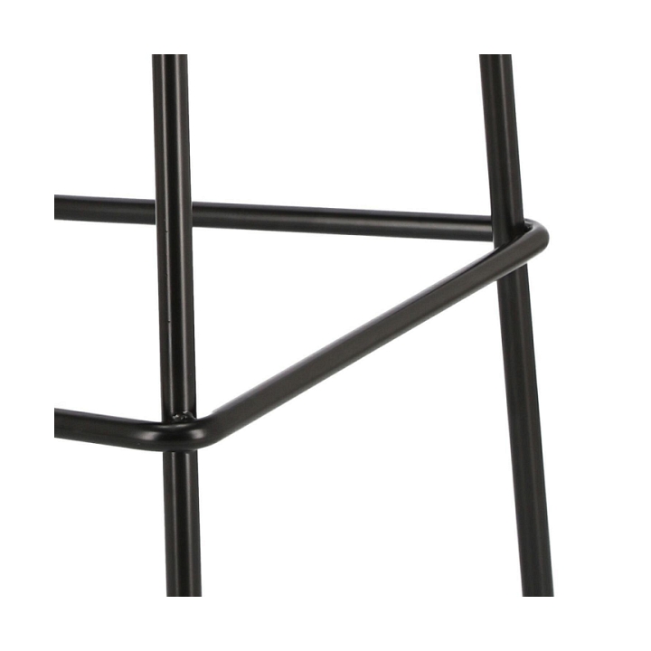 Stołek barowy Grego czarny 75 cm - Intesi
