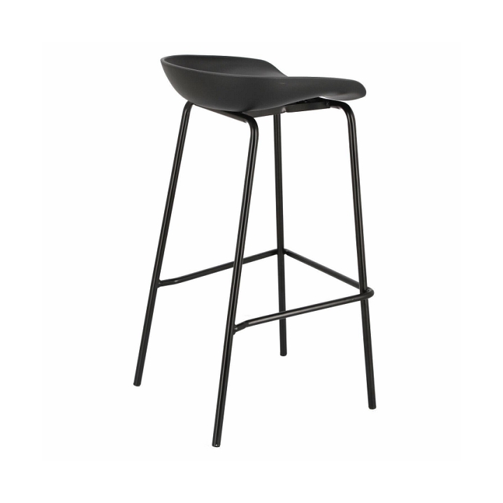 Stołek barowy Grego czarny 75 cm - Intesi