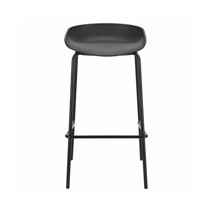 Stołek barowy Grego czarny 75 cm - Intesi