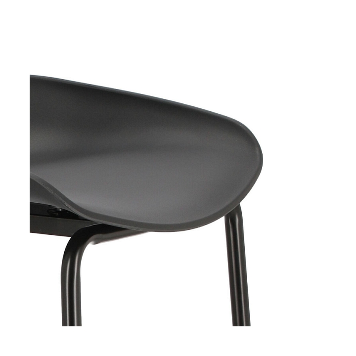 Stołek barowy Grego czarny 75 cm - Intesi