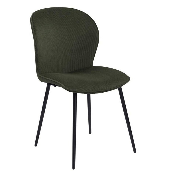 Krzesło Evelyn olive green tapicerowane ( Rozmiar: uniwersalny )