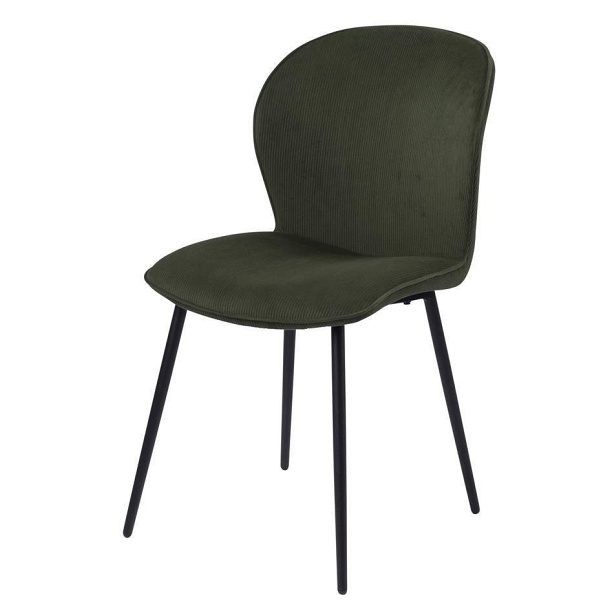 Krzesło Evelyn olive green tapicerowane ( Rozmiar: uniwersalny )