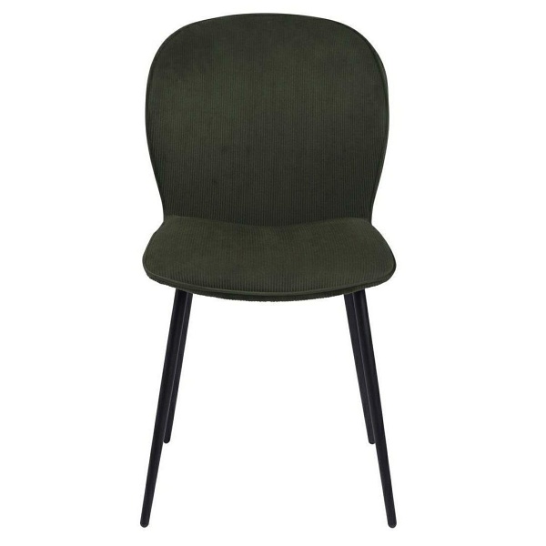 Krzesło Evelyn olive green tapicerowane ( Rozmiar: uniwersalny )