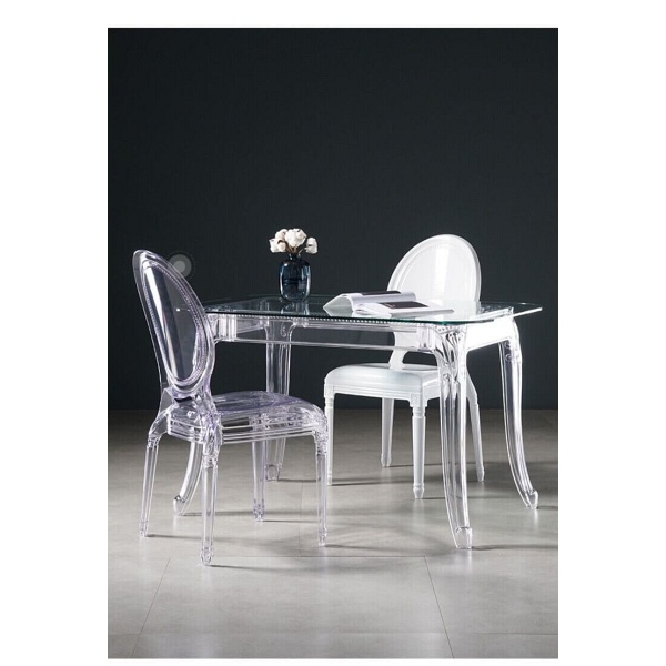 Stół Ghost 80x120cm transparentny ( Rozmiar: uniwersalny )