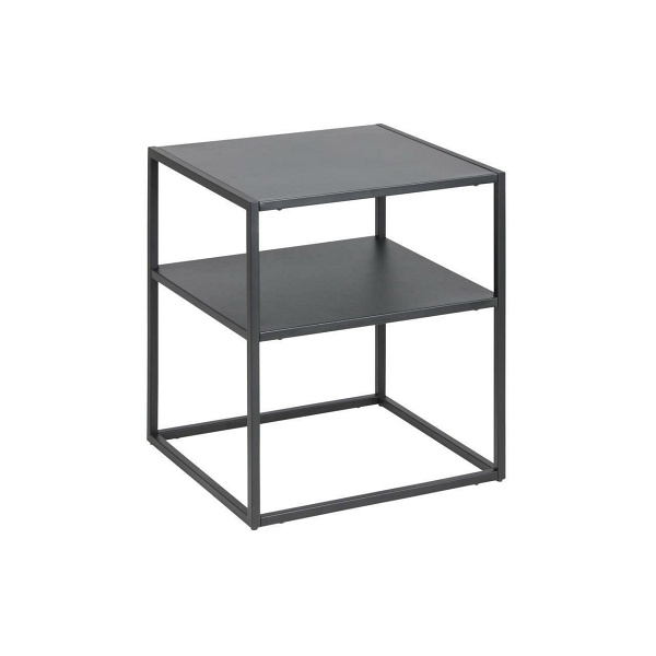 Stolik nocny z półką Newton czarny ( Rozmiar: uniwersalny )