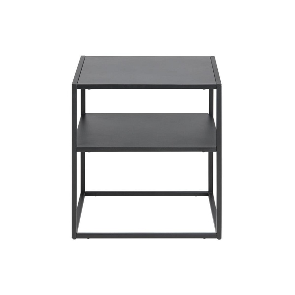 Stolik nocny z półką Newton czarny ( Rozmiar: uniwersalny )