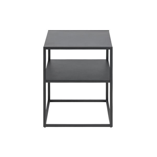 Stolik nocny z półką Newton czarny ( Rozmiar: uniwersalny )