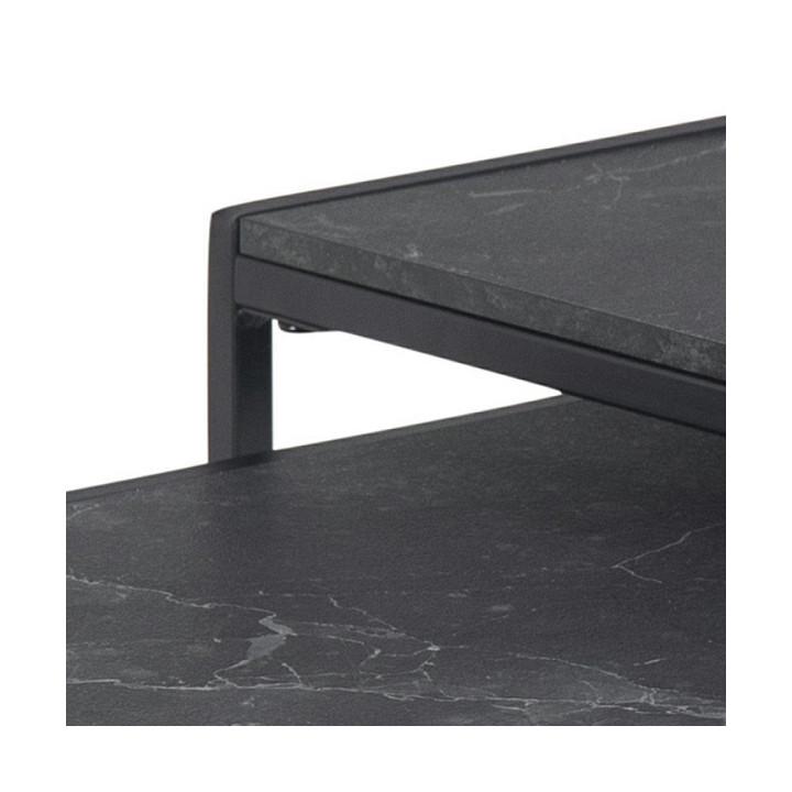 Zestaw stolików Infinity black 50x50 - Intesi