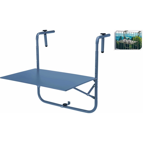 Stolik balkonowy Zola niebieski ( Rozmiar: uniwersalny )