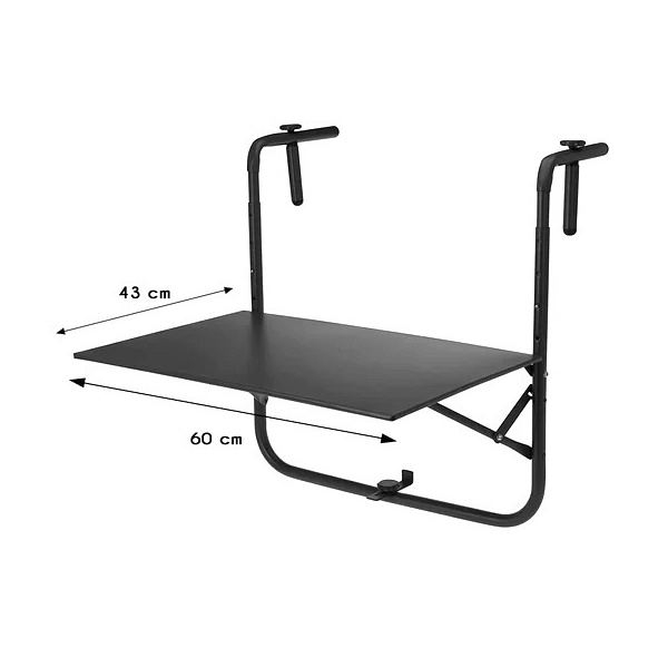 Stolik balkonowy Zola niebieski ( Rozmiar: uniwersalny )