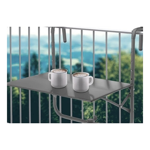 Stolik balkonowy Zola szary ( Rozmiar: uniwersalny )