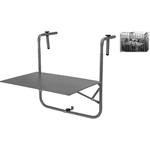 Stolik balkonowy Zola szary ( Rozmiar: uniwersalny )