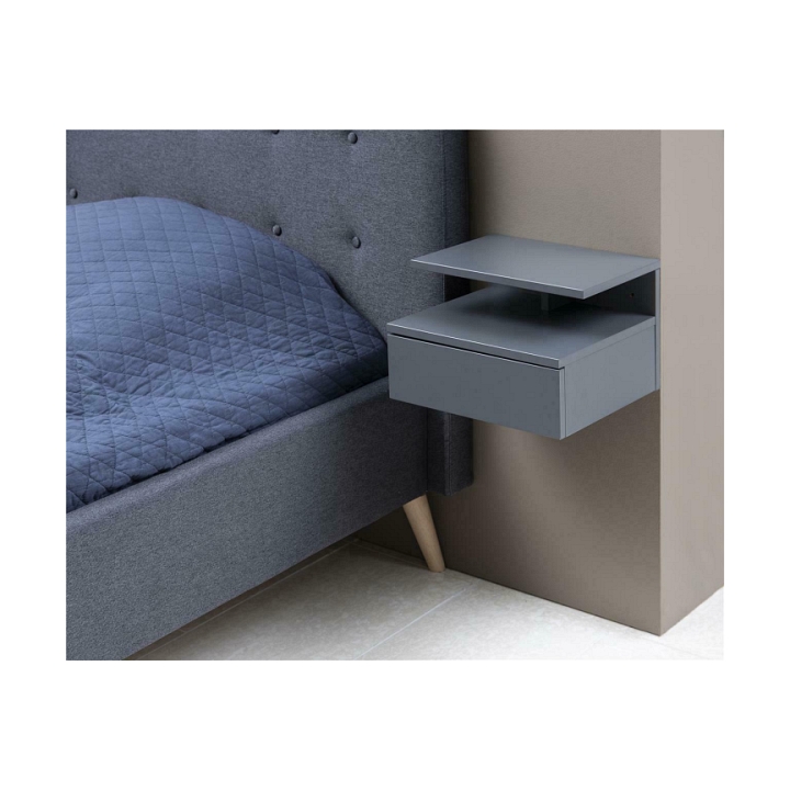Szafka nocna Ashlan Light grey - ACTONA