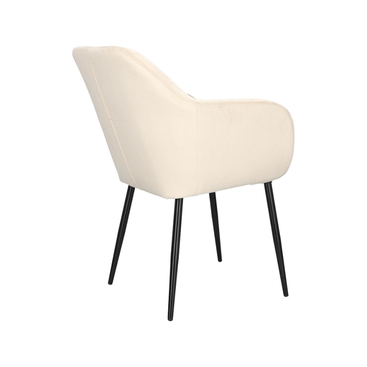 Krzesło Emilia Velvet sand /black - ACTONA