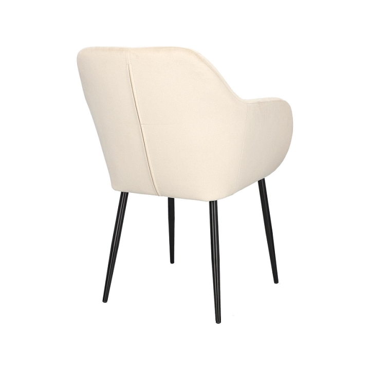 Krzesło Emilia Velvet sand /black - ACTONA