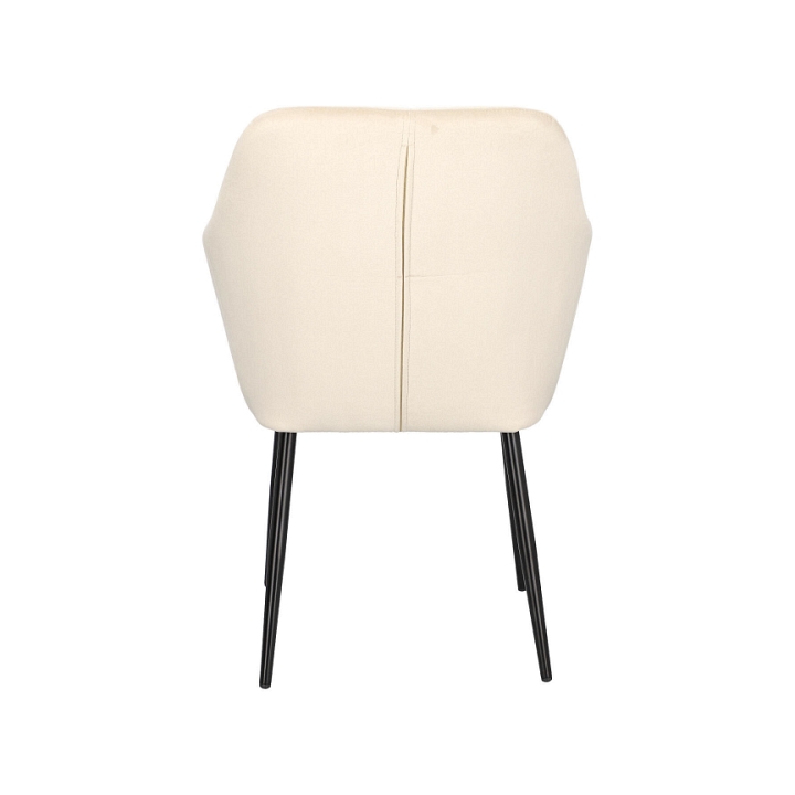 Krzesło Emilia Velvet sand /black - ACTONA