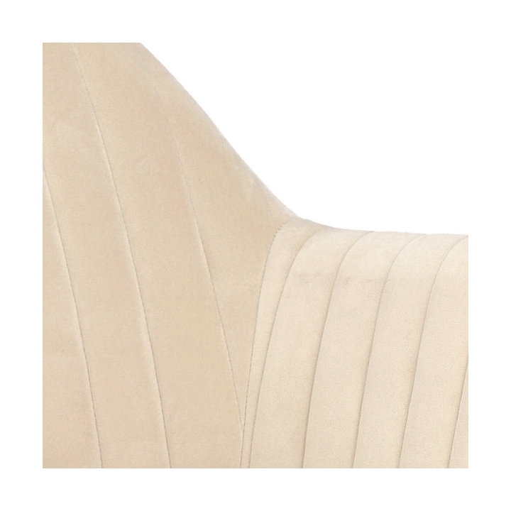 Krzesło Emilia Velvet sand /black - ACTONA