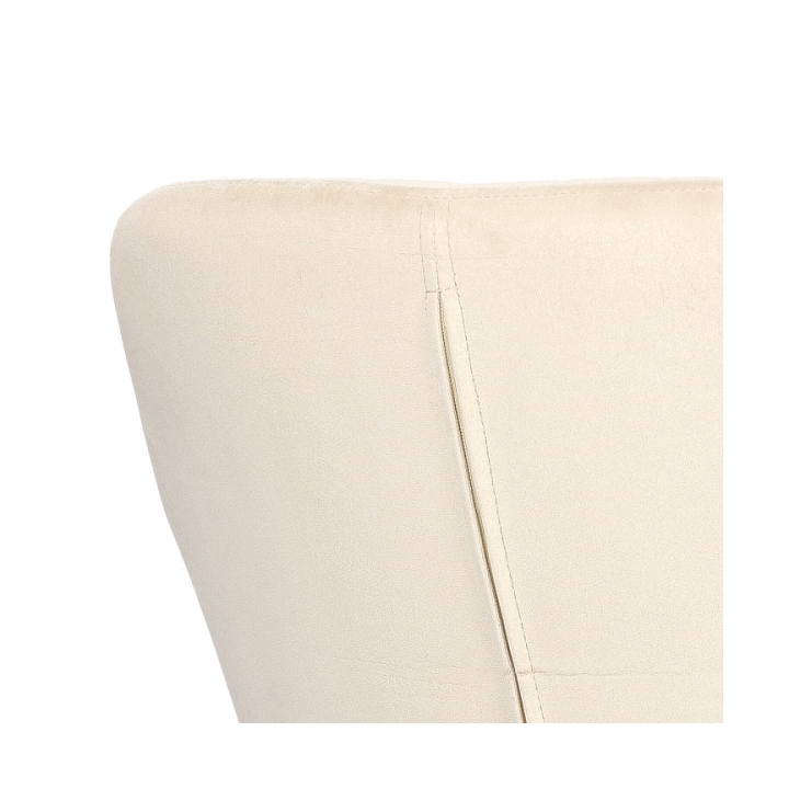 Krzesło Emilia Velvet sand /black - ACTONA