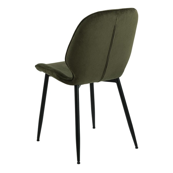 Krzesło Femke zielone tapicerowane ( Rozmiar: uniwersalny )