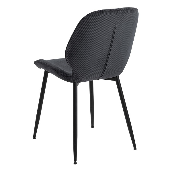 Krzesło Femke antracytowe tapicerowane ( Rozmiar: uniwersalny )