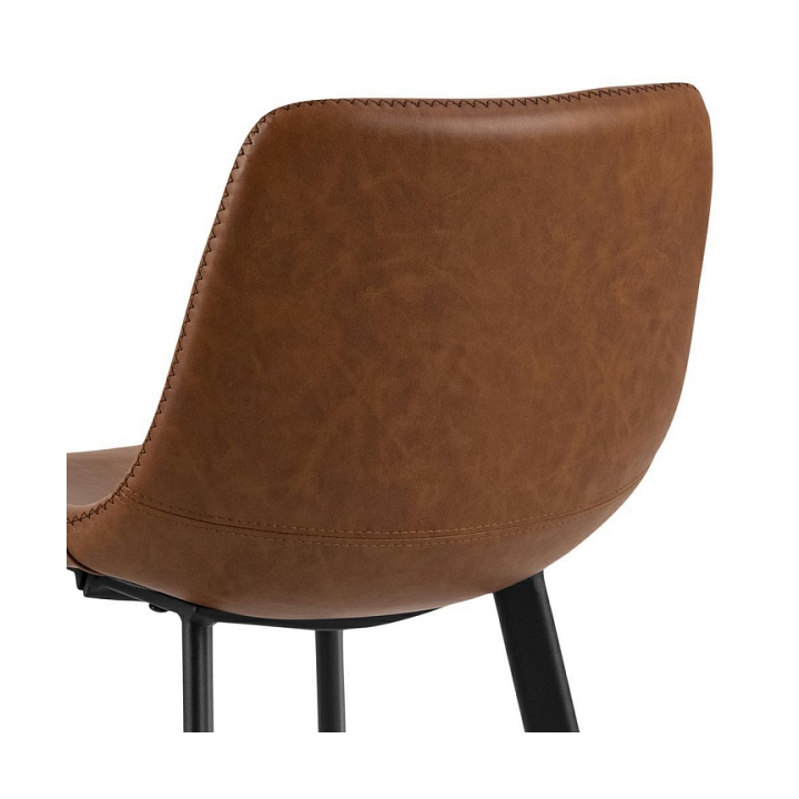 Stołek barowy Oregon PU brandy Low - ACTONA