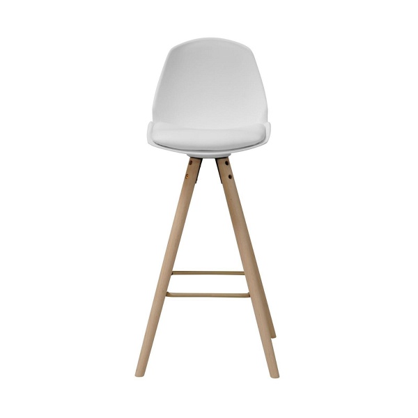 Stołek barowy Oslo biały wood ( Rozmiar: uniwersalny )