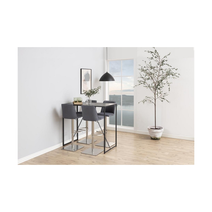 Stół barowy Seaford czarny - ACTONA